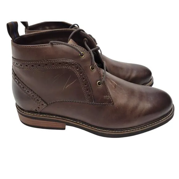 Nunn Bush Men's Ozark Leather Lace Up Lightweight Chukka Ankle Boots Size 9