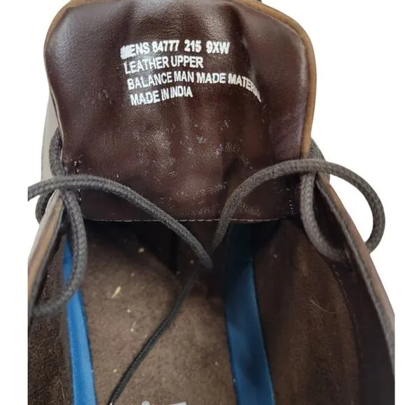 Nunn Bush Men's Ozark Leather Lace Up Lightweight Chukka Ankle Boots Size 9