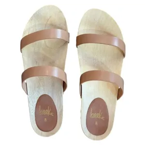 NWB Women’s Beek Dipper Double Strap Sandals in Color Honey Size 8