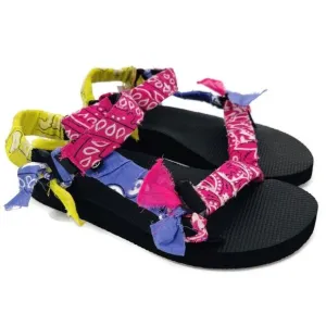 NWOB Arizona Love Trekky Colorblock Bandana Sandals Sz 40 US 9.5/10