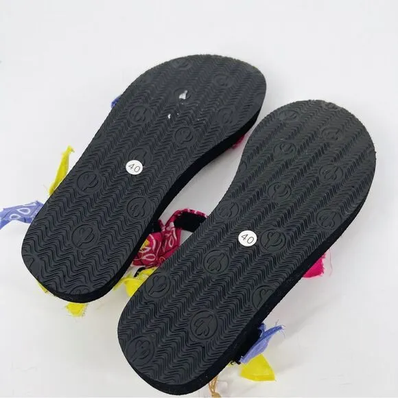 NWOB Arizona Love Trekky Colorblock Bandana Sandals Sz 40 US 9.5/10