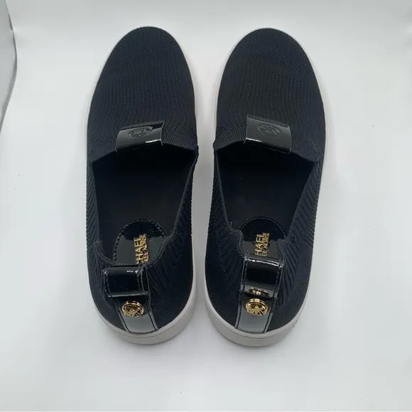 NWOB Michael Kors Juno Knit Slip-On Women's Sneakers size 9.5 black slip on 2249