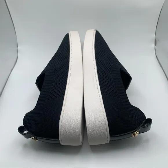 NWOB Michael Kors Juno Knit Slip-On Women's Sneakers size 9.5 black slip on 2249