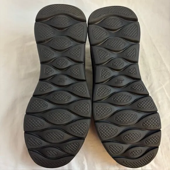 NWOB Skechers Slip-ins Go Walk Flex Memory Foam Black Sneakers, Men's Size 8