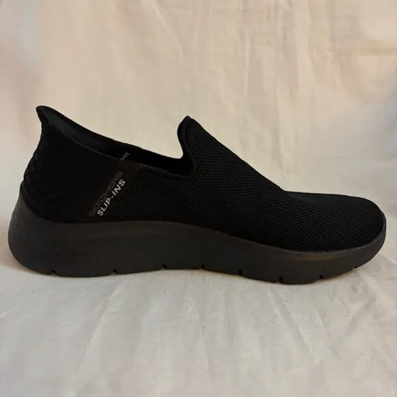 NWOB Skechers Slip-ins Go Walk Flex Memory Foam Black Sneakers, Men's Size 8