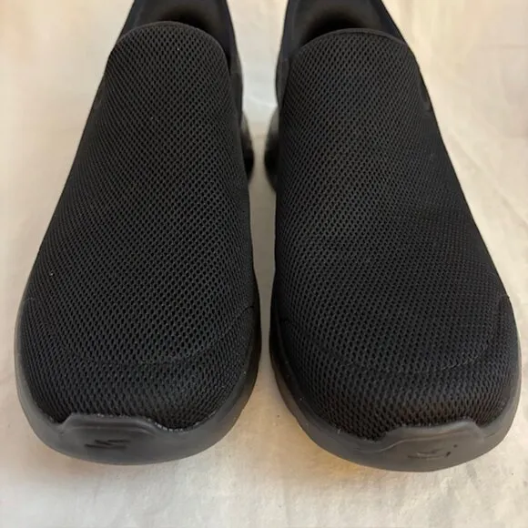 NWOB Skechers Slip-ins Go Walk Flex Memory Foam Black Sneakers, Men's Size 8