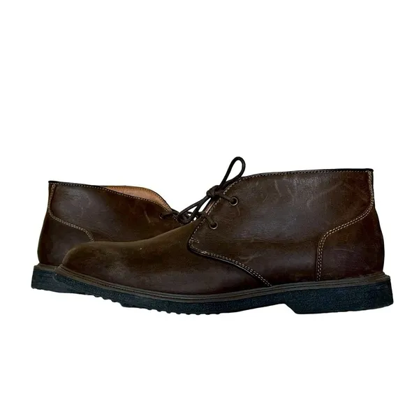 NWOT GH Bass &amp; Co. RADLEY Chukka Boots W/Lace Brown Leather Mens Size 10.