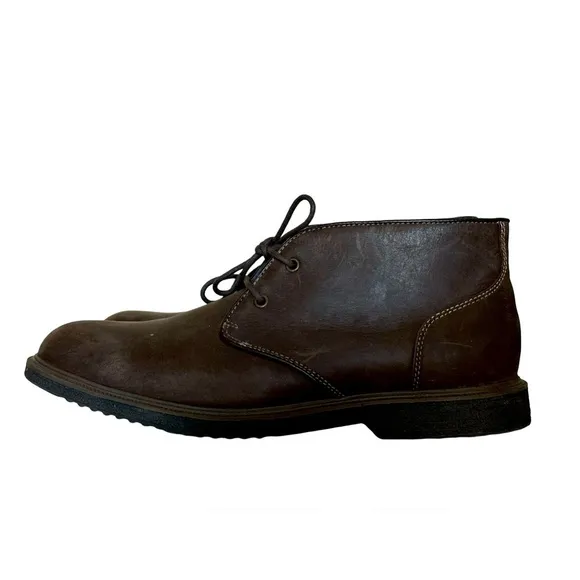 NWOT GH Bass &amp; Co. RADLEY Chukka Boots W/Lace Brown Leather Mens Size 10.