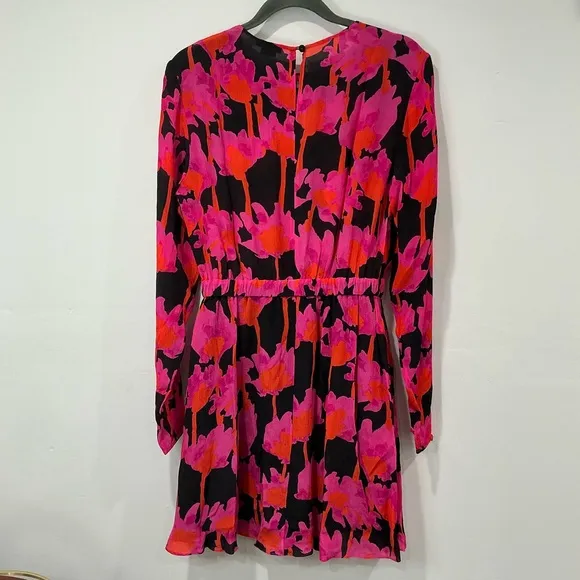 NWOT Jason Wu Cutout Gathered Floral-Print Crepon Mini Dress