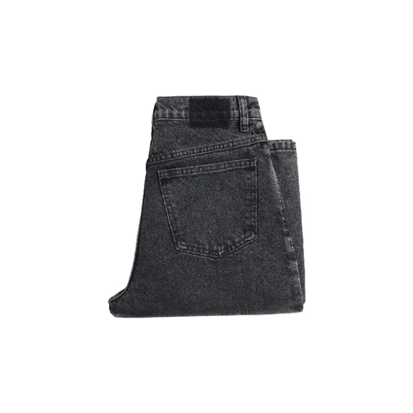 (NWOT) Mango MNG Mom Fit Ankle Jeans | Black Wash High-Waist Denim – 2
