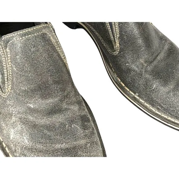 NWOT! NIKE AIR/COLE HAAN! STORMY GRAY WEATHERED GENUINE LEATHER  LOAFERS! SZ 10M