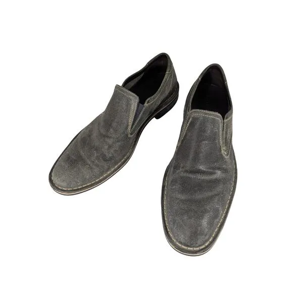 NWOT! NIKE AIR/COLE HAAN! STORMY GRAY WEATHERED GENUINE LEATHER  LOAFERS! SZ 10M