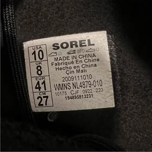 NWOT Sorel Women's Hi-Line Black Lace Boot – Sz 10