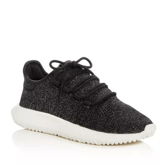 NWT Adidas Tubular Shadow Knit Black Glitter Sneakers