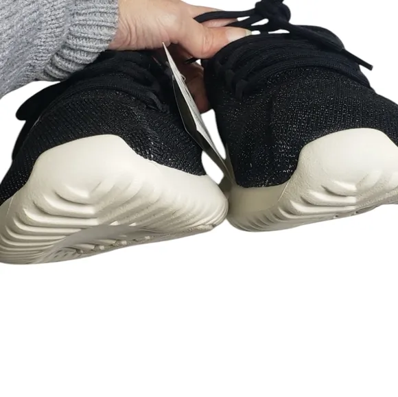 NWT Adidas Tubular Shadow Knit Black Glitter Sneakers