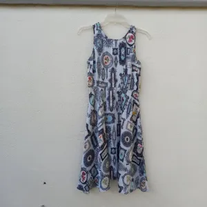 NWT Anthro Pankaj &amp; Nidhi Retro Floral Frame Print Dress Academia Size 2