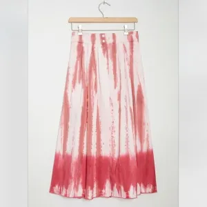 NWT Anthropologie Ansley Tie-Dye Wrap Midi Skirt | M