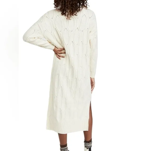 NWT Anthropologie Line &amp; Dot Ivory Camilla Sweater Dress