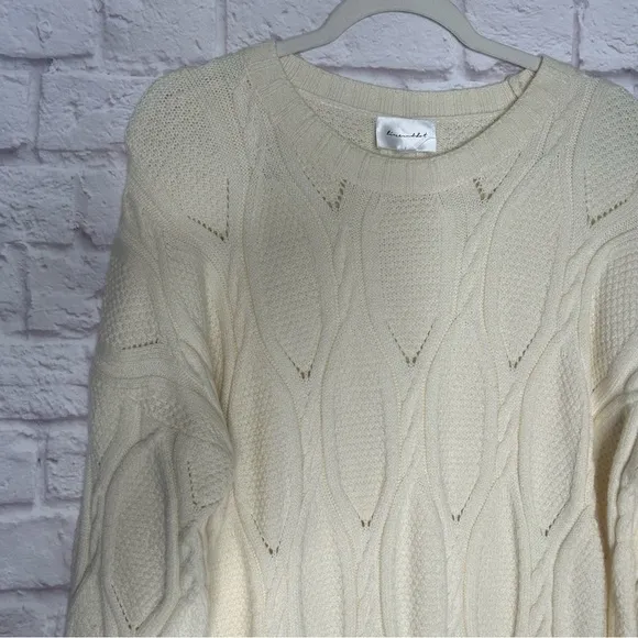 NWT Anthropologie Line &amp; Dot Ivory Camilla Sweater Dress