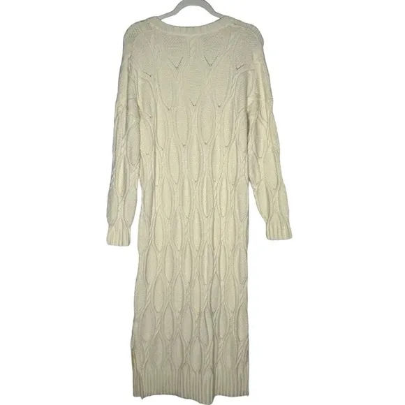 NWT Anthropologie Line &amp; Dot Ivory Camilla Sweater Dress