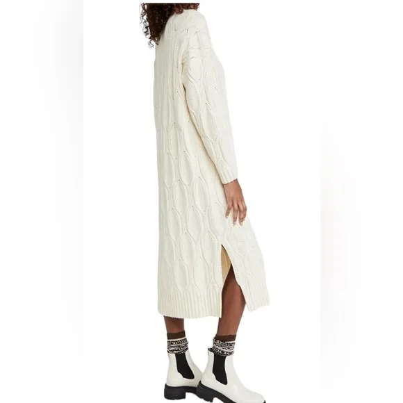 NWT Anthropologie Line &amp; Dot Ivory Camilla Sweater Dress