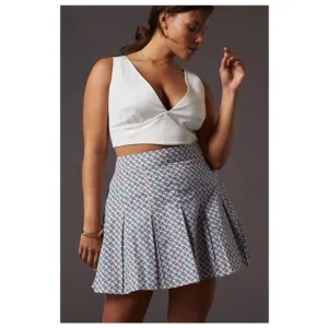 NWT Anthropologie Maeve Pleated Mini Skirt