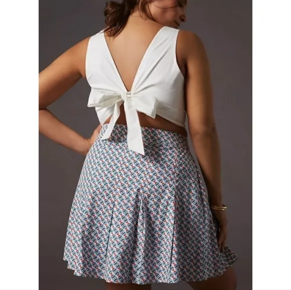 NWT Anthropologie Maeve Pleated Mini Skirt