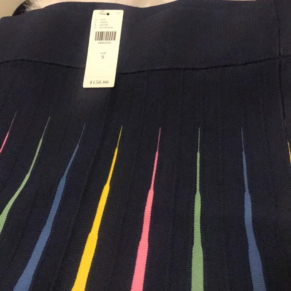 🆕NWT Anthropologie Rainbow Pleated Midi Skirt