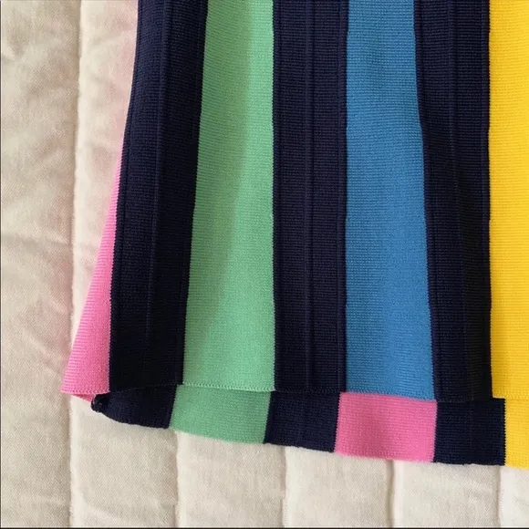 🆕NWT Anthropologie Rainbow Pleated Midi Skirt