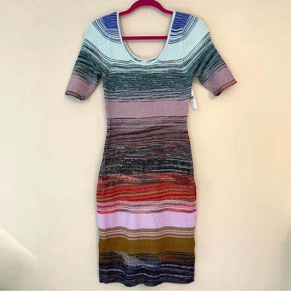 NWT Anthropologie Space-Dyed Knit Midi Dress