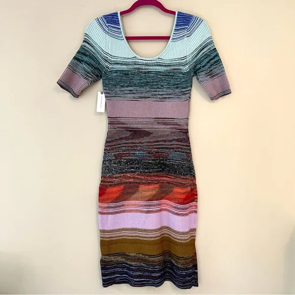 NWT Anthropologie Space-Dyed Knit Midi Dress