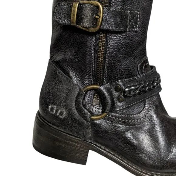 NWT BED:STU Skyla Buckle Leather Knee High Boots 6.5