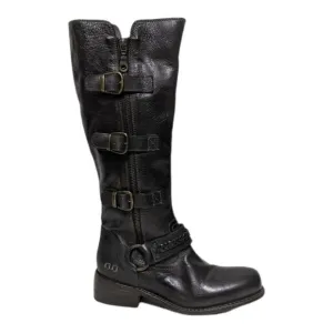 NWT BED:STU Skyla Buckle Leather Knee High Boots 6.5