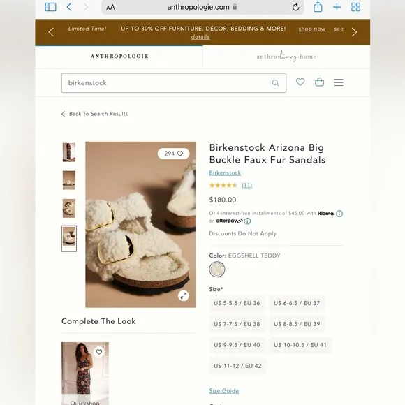 NWT BIRKENSTOCKS BIG BUCKLE Teddy Faux Fur Sandals!