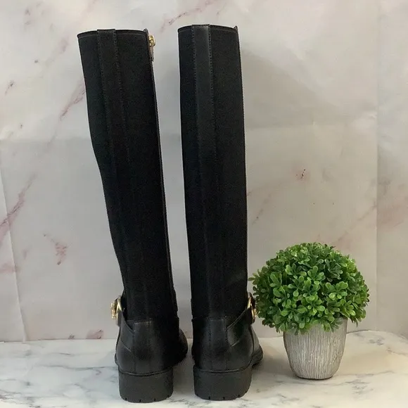 NWT Coach Women's Sleek Black Knee-High Boots Size 7