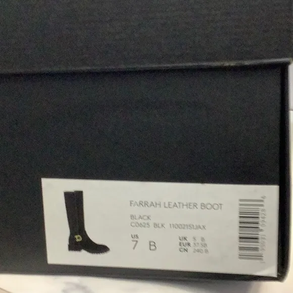 NWT Coach Women's Sleek Black Knee-High Boots Size 7
