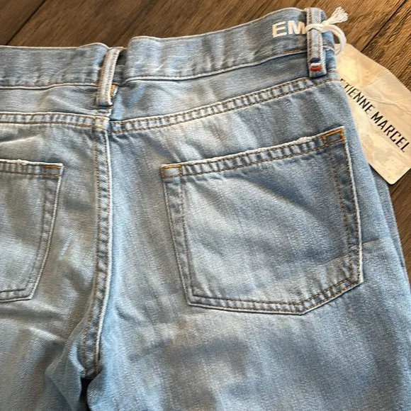 NWT [Etienne Marcel] Low Rise Relaxed Fit Distressed Denim Jeans Women’s Sz 24