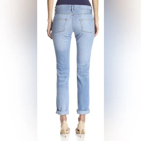 NWT [Etienne Marcel] Low Rise Relaxed Fit Distressed Denim Jeans Women’s Sz 24