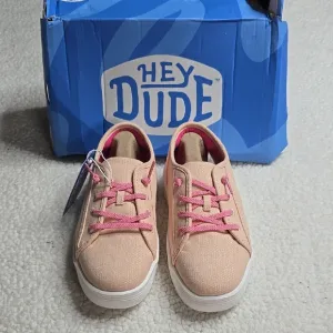 NWT Hey Dude Cody Heathered Knit Mesh Sneakers YT3 Pink