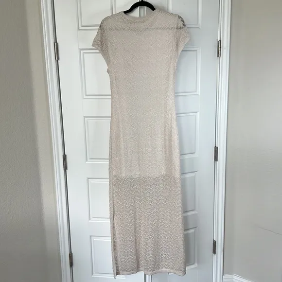 nwt HOUSE of HARLOW REvOLVE Lace Eyelet Crocheted Knit Dress