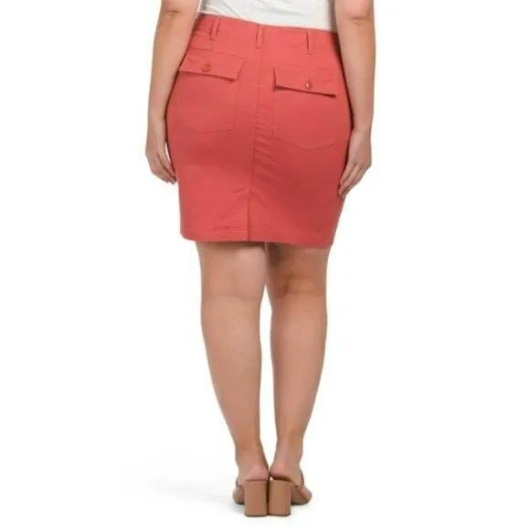 NWT Liverpool Plus Flap Pockets Utility Mini Skirt