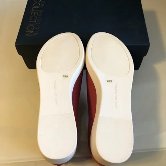 NWT LOGO by LORI GOLDSTEIN Siani Stretch Knit Slip On Open Toe Wedge Sneaker 8.5