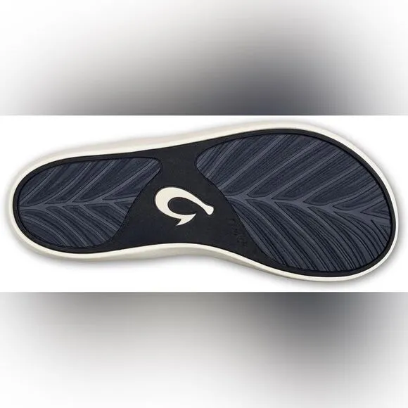 NWT-OLUKAI-Pi'oe Women's Beach Sandals,Water-Resistant-Navy blue and Grey-Size 7