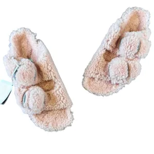 NWT Papillio Birkenstock Arizona Big Buckle Teddy Platform Crystal Rose Size 40
