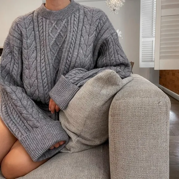 NWT SNDYS Nellie Cable Knit Jumper Sweater Dress Revolve