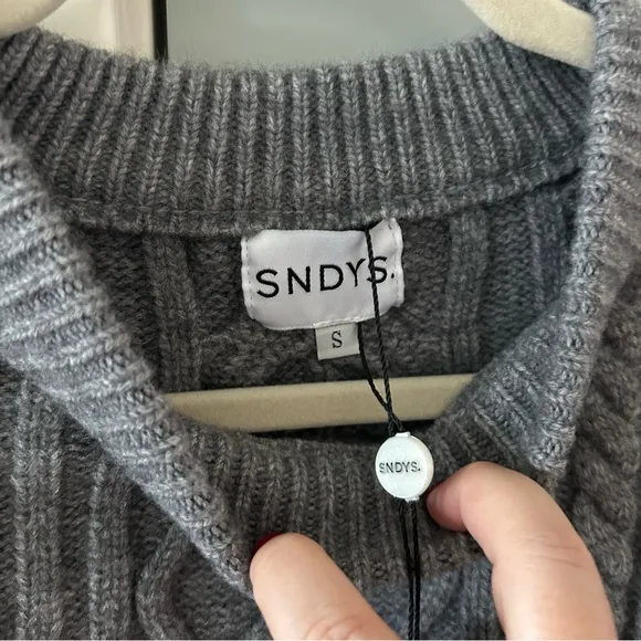 NWT SNDYS Nellie Cable Knit Jumper Sweater Dress Revolve