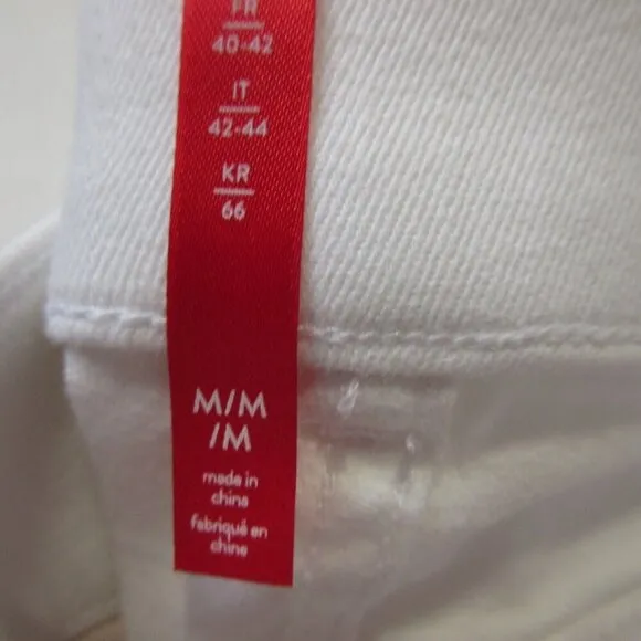 NWT SPANX 20349R Flare in White High Rise Pull-on Stretch Jeans M x 33 ½ $148