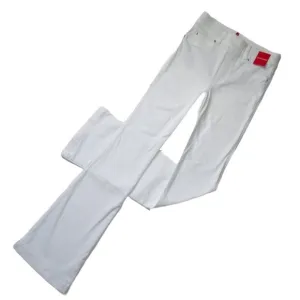 NWT SPANX 20349R Flare in White High Rise Pull-on Stretch Jeans M x 33 ½ $148
