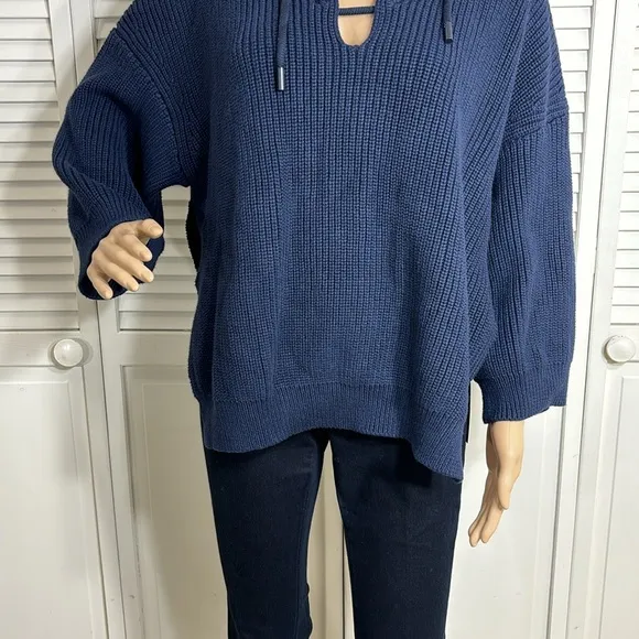 NWT TUCKERNUCK MSRP $198 Navy Knit Declan Pullover Small
