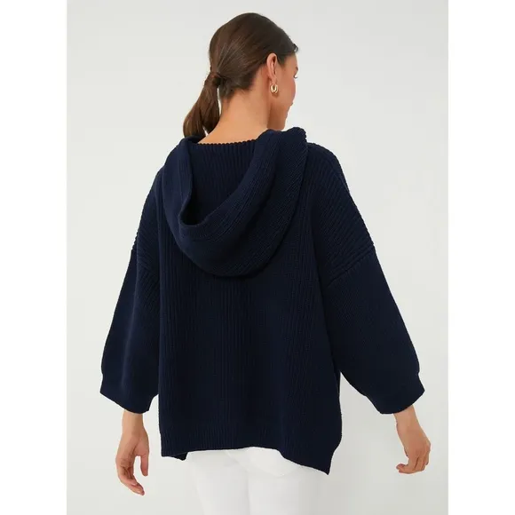 NWT TUCKERNUCK MSRP $198 Navy Knit Declan Pullover Small